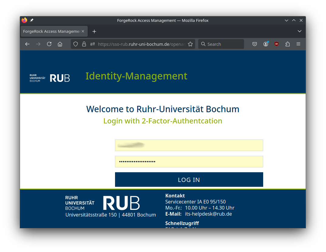 Login step 2 part 1: start web-based authentication